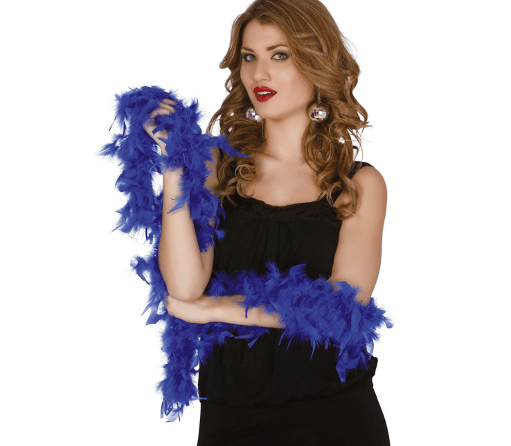 Blauwe Boa 40gr 1,8m van Fiestas Guirca koop je bij Partywinkel