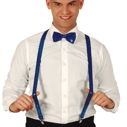 Blauwe Bretels Pailletten Heren 72cm van Fiestas Guirca koop je bij Partywinkel