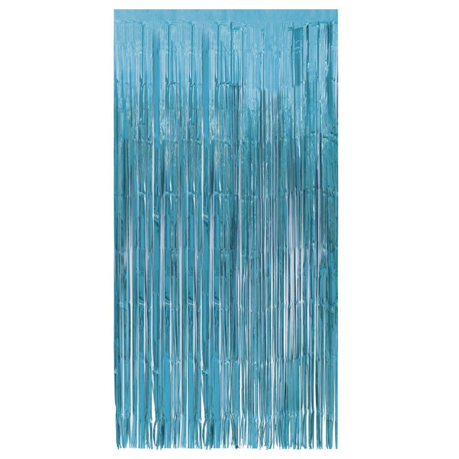 Blauwe Deurgordijn 2m van Unique koop je bij Partywinkel