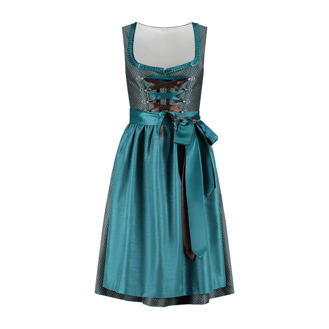 Blauwe Dirndl Jurk Oktoberfest Dames 2 delig van Haus Huberts koop je bij Partywinkel