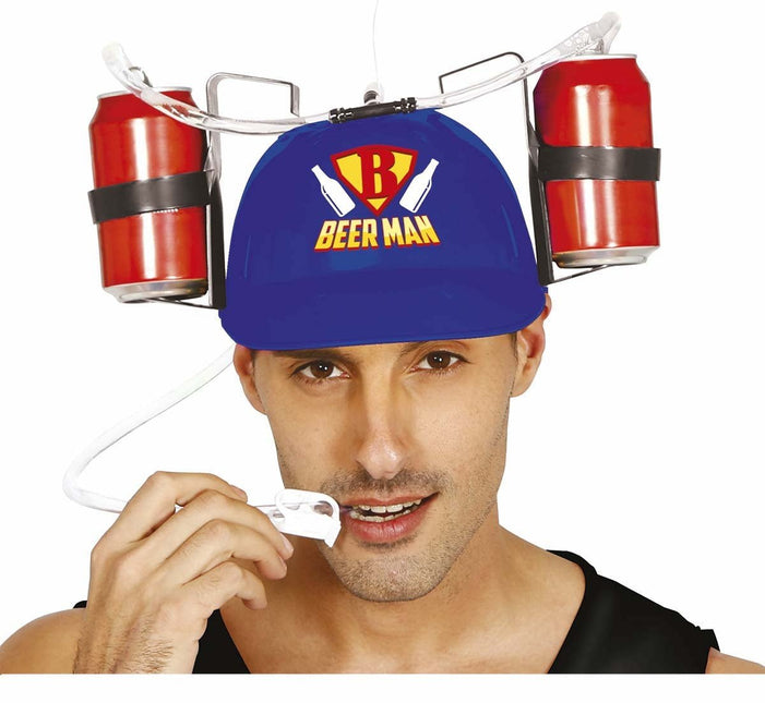 Blauwe Helm Bierkoning van Fiestas Guirca koop je bij Partywinkel