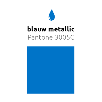 Blauwe Reuze Ballon XL Metallic 91cm - Partywinkel - 8436440881602