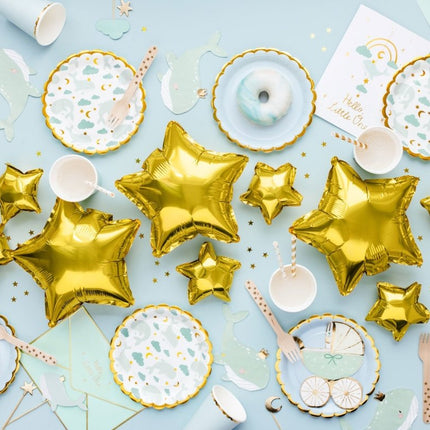 Blauwe Sjerp Mom To Be 75cm van Partydeco koop je bij Partywinkel