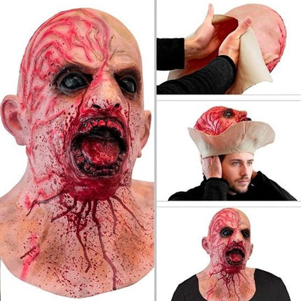 Bloederig Zombie Masker Volledig Hoofd van Widmann koop je bij Partywinkel