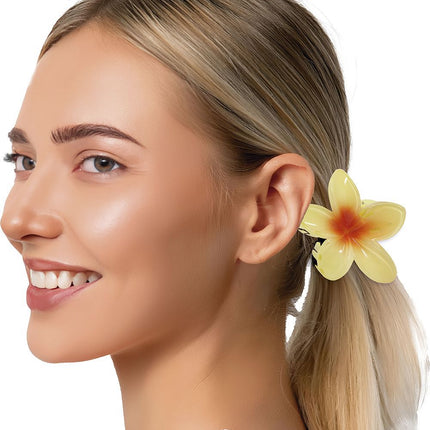Bloem Haarclip Geel - Partywinkel - 8434077272541
