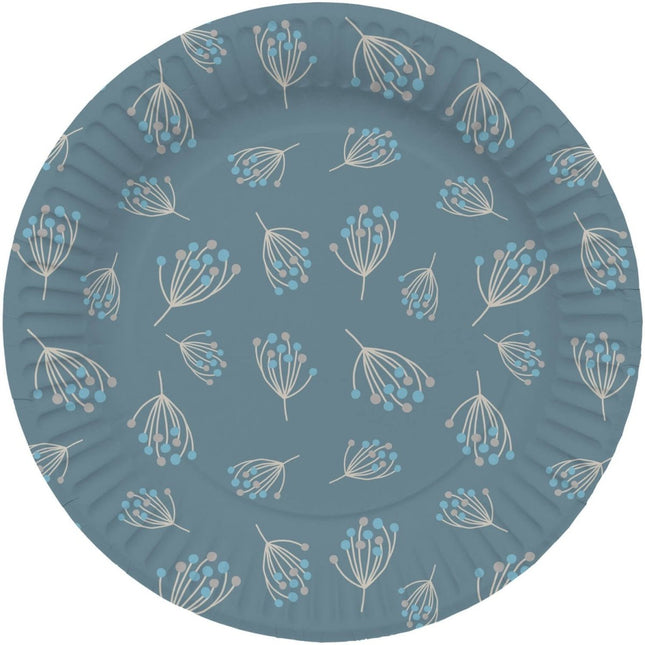 Bloemen Borden 23cm 8st van Folat koop je bij Partywinkel