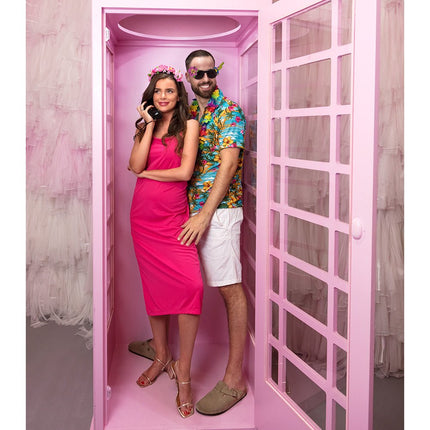 Bloemen Haarband Roze Diadeem van Boland koop je bij Partywinkel