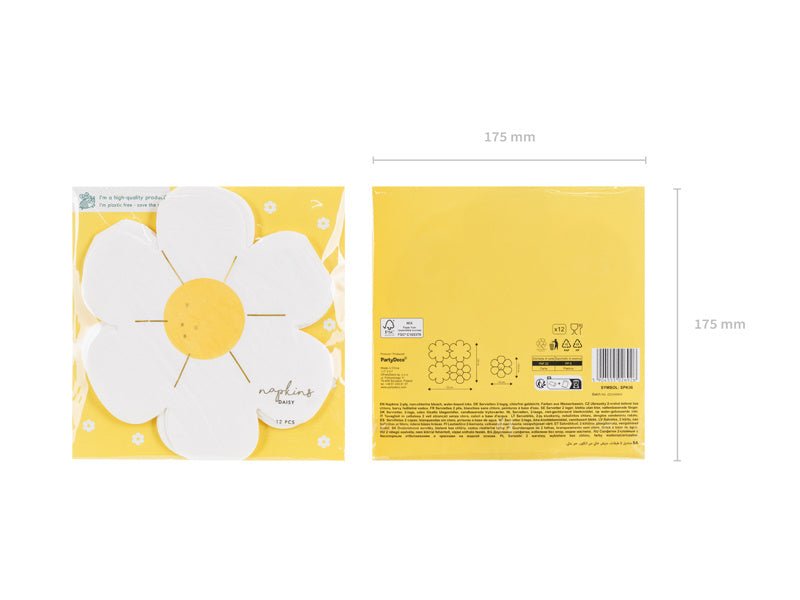 Bloemen Servetten 16,5cm 12st van Partydeco koop je bij Partywinkel