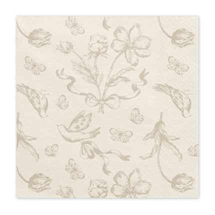 Bloemen Servetten 33cm 12st van Partydeco koop je bij Partywinkel