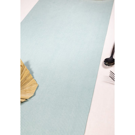 Chemin de table bleu clair 3m