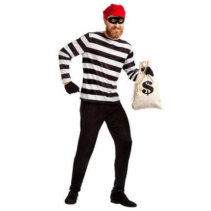Boef Kostuum Zwart Wit Heren van Boland koop je bij Partywinkel