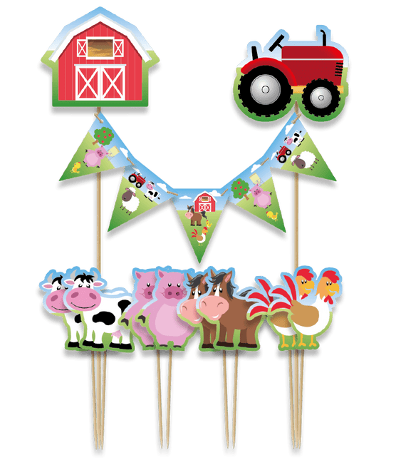 Boerderij Taarttopper 30cm - Partywinkel - 8716764241208
