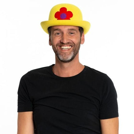 Bolhoed Clown Geel van Partychimp koop je bij Partywinkel