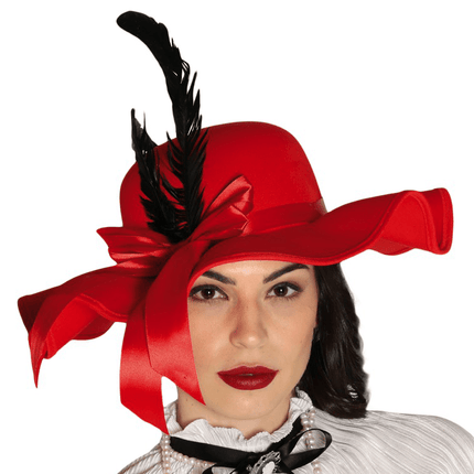 Bolhoed Jaren 20 Rood Dames van Fiestas Guirca koop je bij Partywinkel