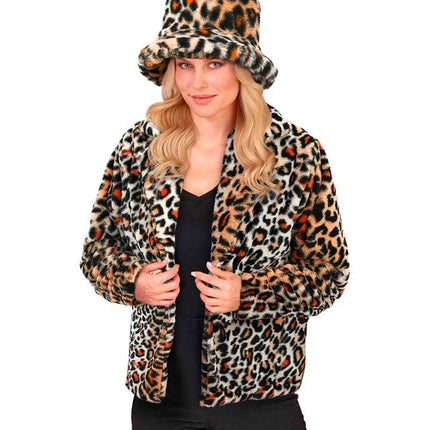 Bontjas Pluche Dames Luipaard van Widmann koop je bij Partywinkel