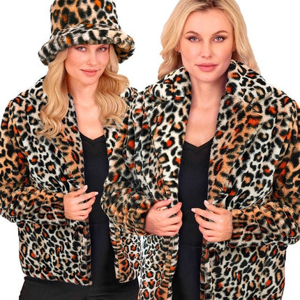 Bontjas Pluche Dames Luipaard van Widmann koop je bij Partywinkel