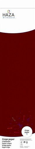 Papier crêpé rouge bordeaux 2.5m