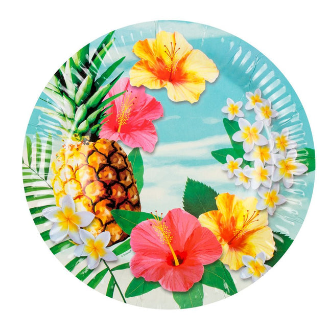 Borden Paradise Papier 23cm 10st van Boland koop je bij Partywinkel