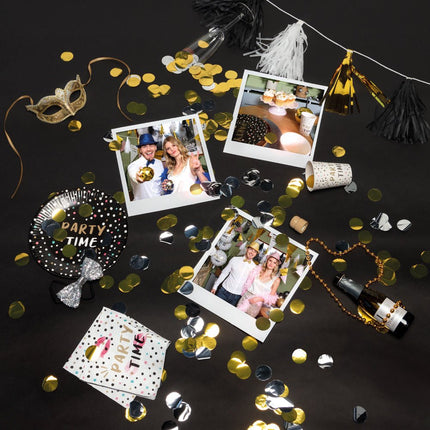 Borden Party Time Papier 23cm 8st van Boland koop je bij Partywinkel