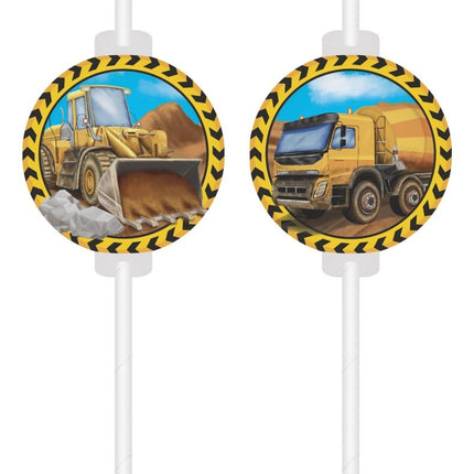 Bouw Rietjes 4st van Procos koop je bij Partywinkel