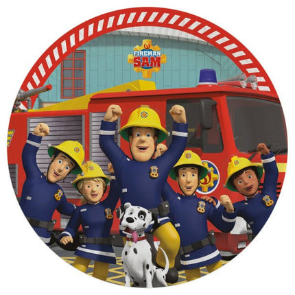 Brandweerman Sam Borden 23cm 8st van Riethmueller koop je bij Partywinkel
