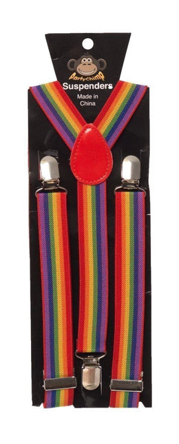 Bretels Regenboog van Partychimp koop je bij Partywinkel