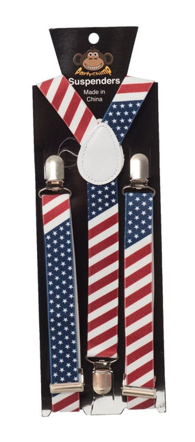 Bretels Usa Amerika van Partychimp koop je bij Partywinkel