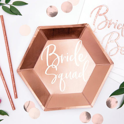 Bride Squad Borden 23cm 6st van Partydeco koop je bij Partywinkel