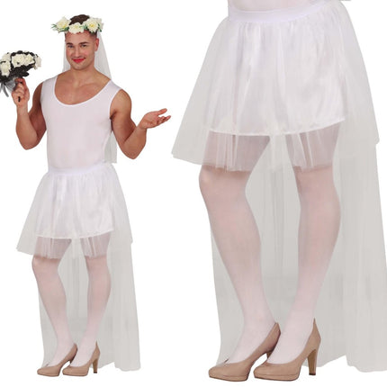 Bride Tutu Heren 80cm - Partywinkel - 8434077176245