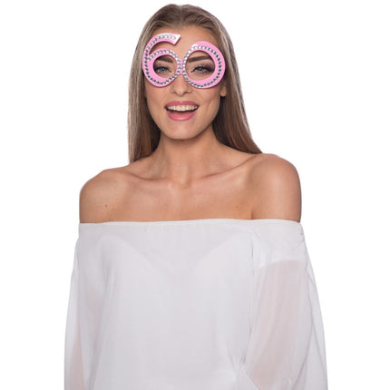 Bril 60 Jaar Roze van Folat koop je bij Partywinkel