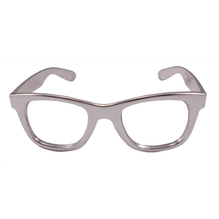 Bril Metallic Zilver van Folat koop je bij Partywinkel