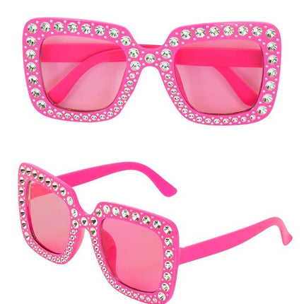 BRIL ROZE MET STRASS van Widmann koop je bij Partywinkel