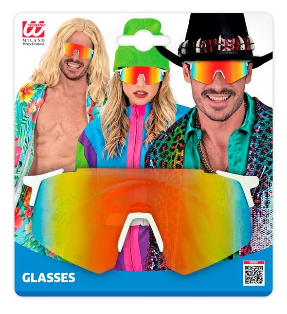 BRIL SPIEGELLENS REGENBOOG van Widmann koop je bij Partywinkel