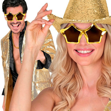 BRIL STERREN GOUD van Widmann koop je bij Partywinkel