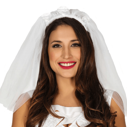 Bruidssluier 15cm van Fiestas Guirca koop je bij Partywinkel