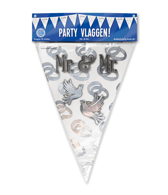 Bruiloft Slingers Mr, & Mr, 10m van Paper Dreams koop je bij Partywinkel