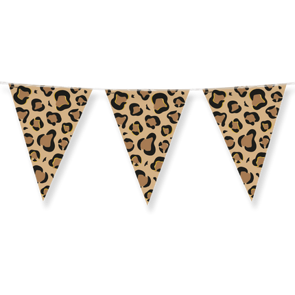 Bruin Zwarte Slinger Panter Print 10m van Paper Dreams koop je bij Partywinkel