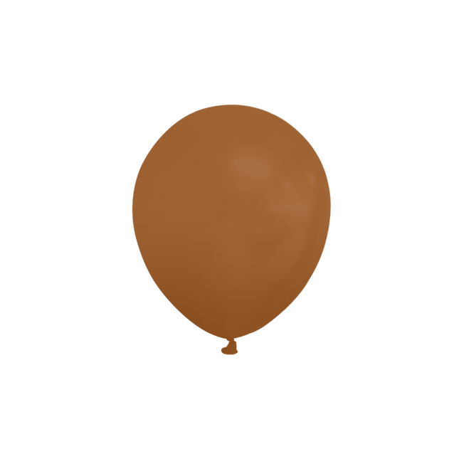 Bruine Ballonnen 13cm 100st van WeFiesta koop je bij Partywinkel