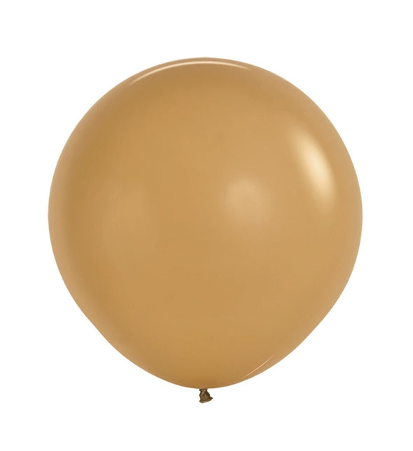 Bruine Ballonnen Latte 61cm 3st van Sempertex koop je bij Partywinkel
