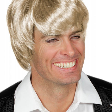 Bruine Blonde Pruik Heren Luxe van Wilbers & Wilbers koop je bij Partywinkel