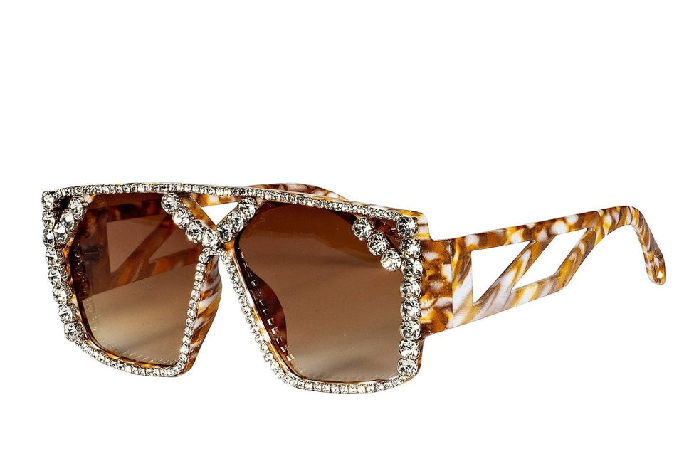 Bruine Bril Strass van Wilbers & Wilbers koop je bij Partywinkel