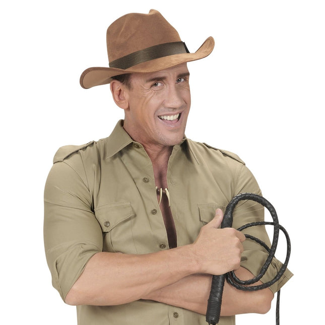 Bruine Hoed Avonturier van Widmann koop je bij Partywinkel