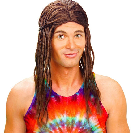 Bruine Pruik Dreadlocks van Widmann koop je bij Partywinkel