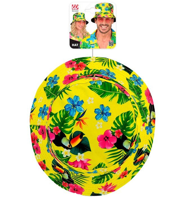 Bucket Hat Zomer Party Geel van Widmann koop je bij Partywinkel
