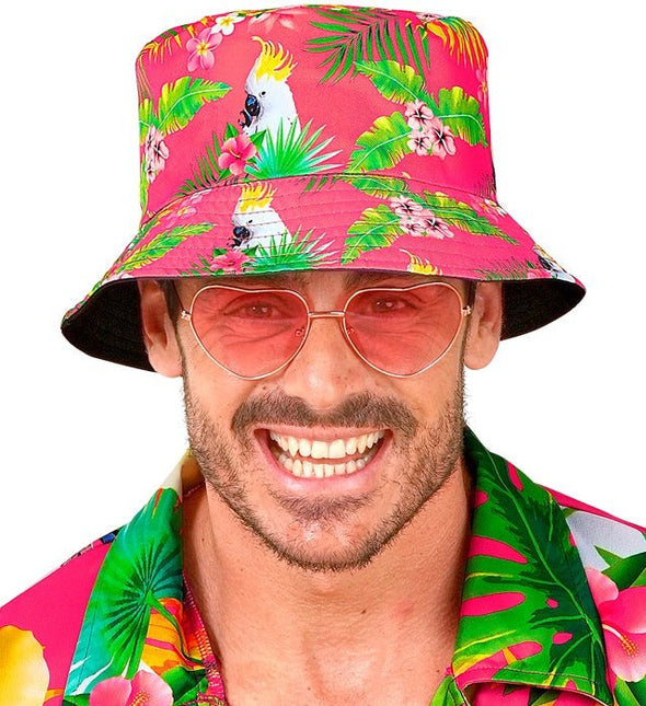 Bucket Hat Zomer Party Roze van Widmann koop je bij Partywinkel