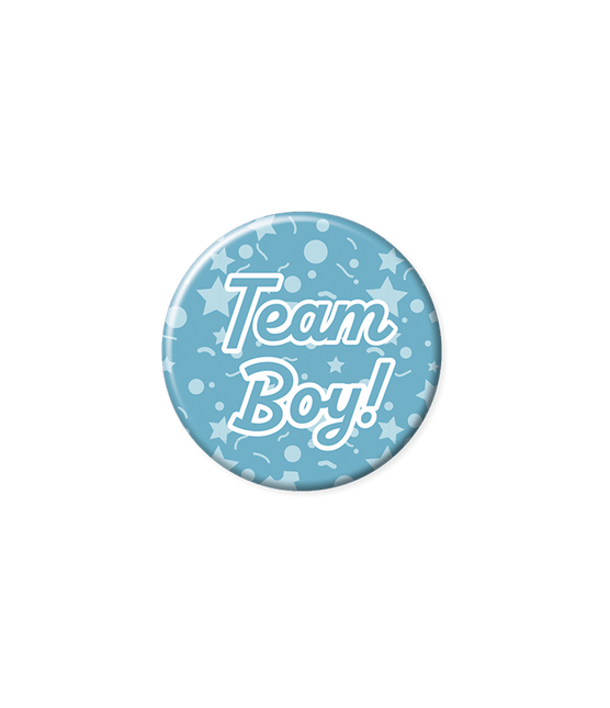 Button Team Boy 5,5cm van Paper Dreams koop je bij Partywinkel