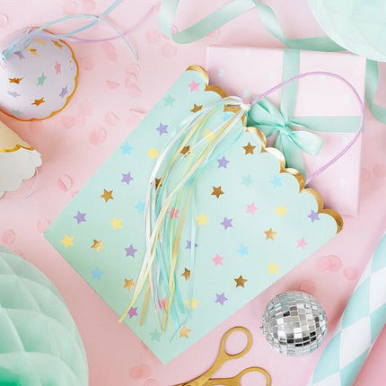 Cadeautasje Sterren 23cm van Partydeco koop je bij Partywinkel