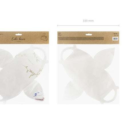 Cakedoosjes Thankyou Goud 16cm 10st van Partydeco koop je bij Partywinkel