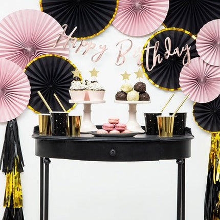 Caketopper Sterren Goud 11,5cm 6st van Partydeco koop je bij Partywinkel