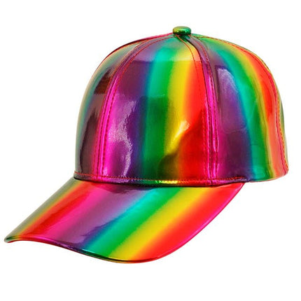Cap regenboog holografisch van Widmann koop je bij Partywinkel